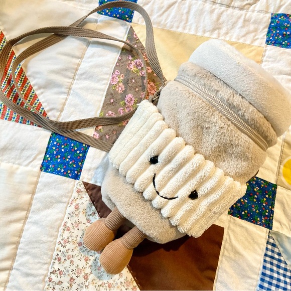 Jellycat Amuseable Coffee-To-Go Bag Purse HTF - Picture 10 of 10